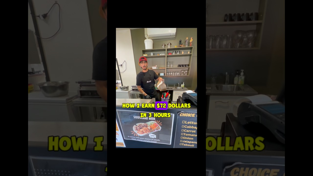 I earn $72 in 3 hours #money #work #viral