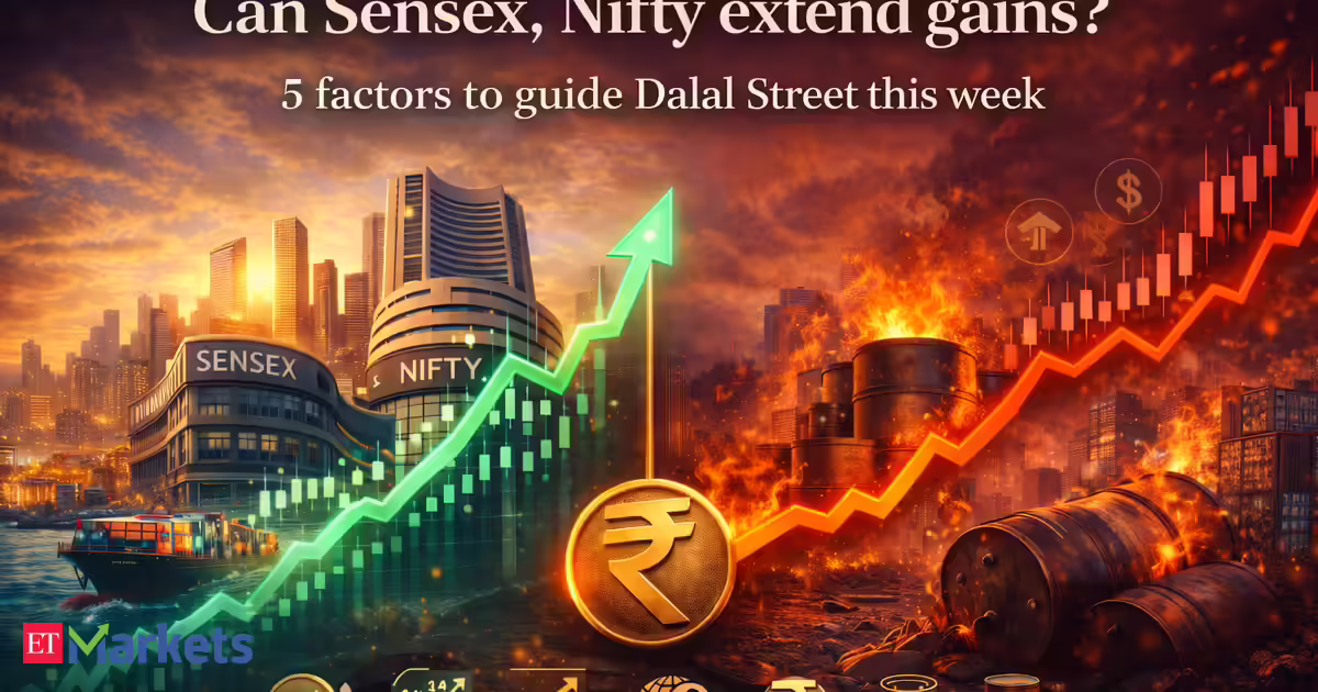 Can Sensex, Nifty extend gains on Monday? Oil prices, 5 factors to guide Dalal Street this week