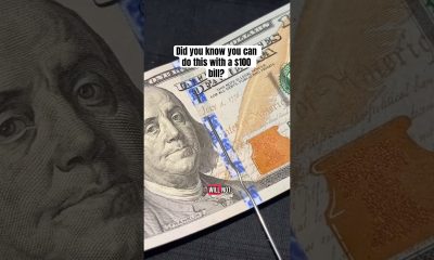 Did you know you can do this with a $100 bill? #cash #money #trick #hundred