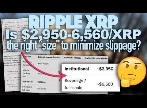 Ripple XRP Will Not Be Priced, It’ll Be Sized - Will $2,950-$6,560/XRP Minimize Slippage?