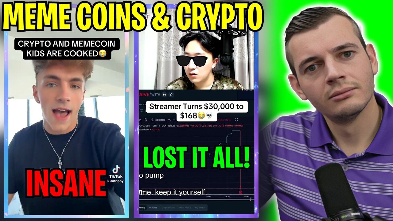 Let's Watch 30 Minutes of People Losing MILLIONS On Meme Coins & Cryptocurrency