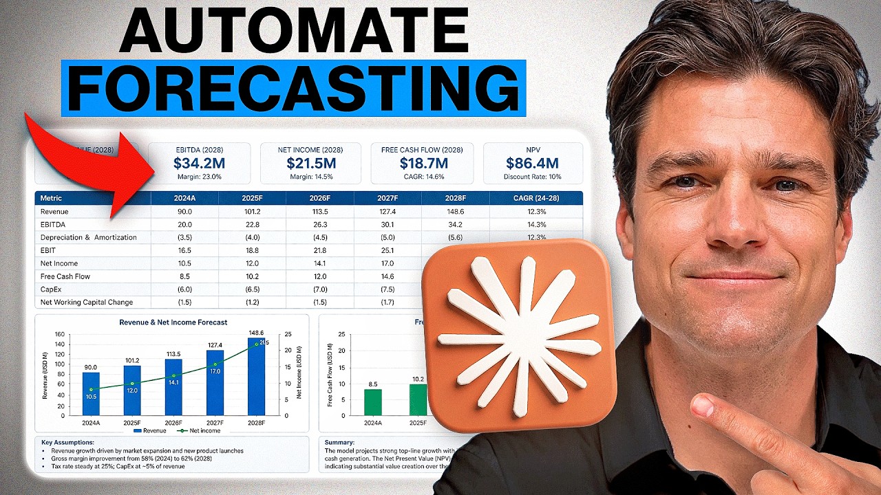 How I Use Claude to Automate Financial Forecasting (Full Tutorial)