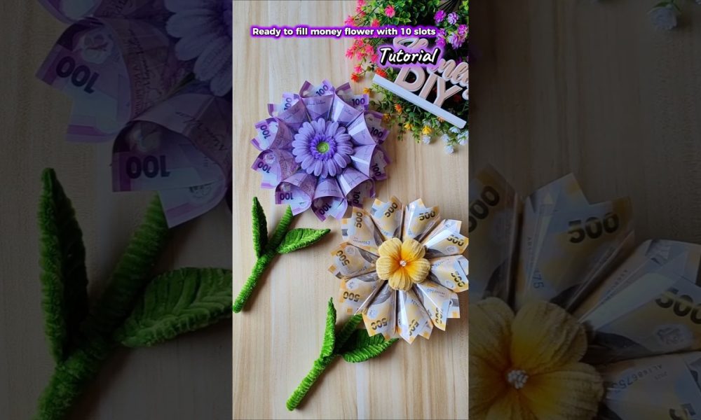 Money flower tutorial #moneyflower #moneyflowertutorial