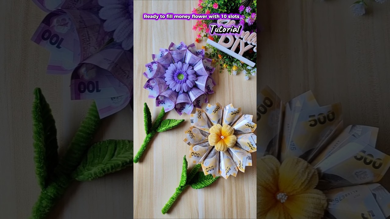 Money flower tutorial #moneyflower #moneyflowertutorial