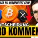 Pump oder Crash: Bitcoin ENTSCHEIDUNG bis heute um 16 Uhr!
