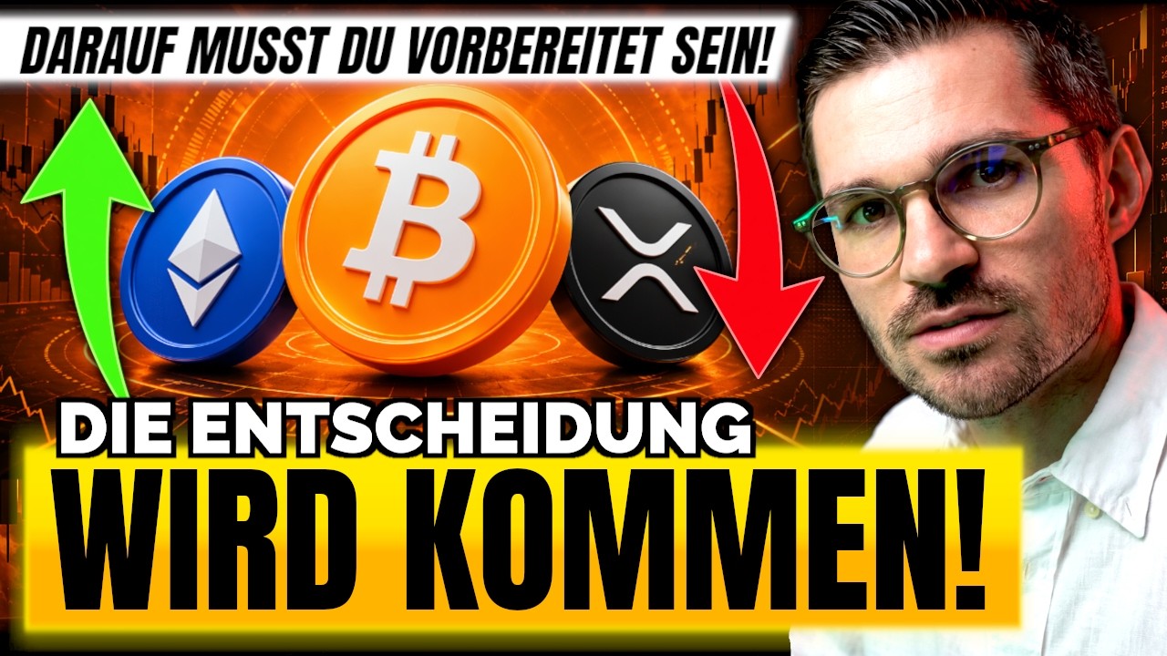 Pump oder Crash: Bitcoin ENTSCHEIDUNG bis heute um 16 Uhr!