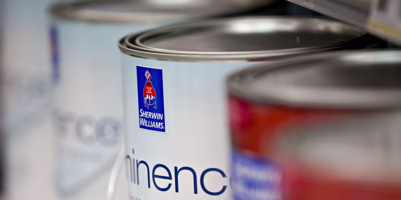 Sherwin-Williams Beat Earnings Forecasts. Why the Stock Is Sliding.