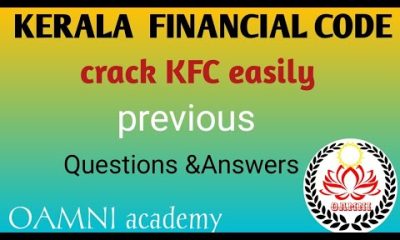Kerala financial code previous Question and answer /departmental exam