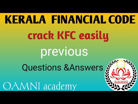 Kerala financial code previous Question and answer /departmental exam