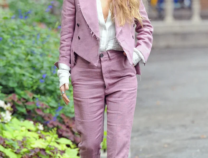 Blake Lively out in Bryant Park