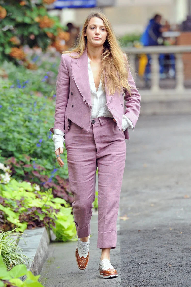Blake Lively out in Bryant Park