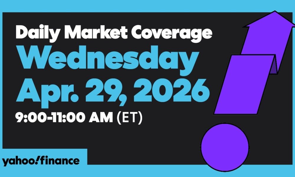 Yahoo Finance Live: Stocks turn down ahead of Mag 7 earnings, Powell's final policy decision