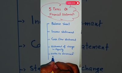 Types of Financial Statement. #shortvideo #ytshorts #viral