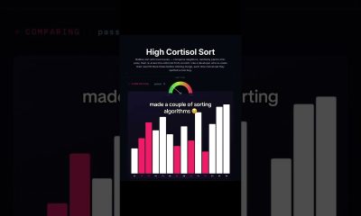 Sorting algorithms but make them fun #satisfyingvideo #coding