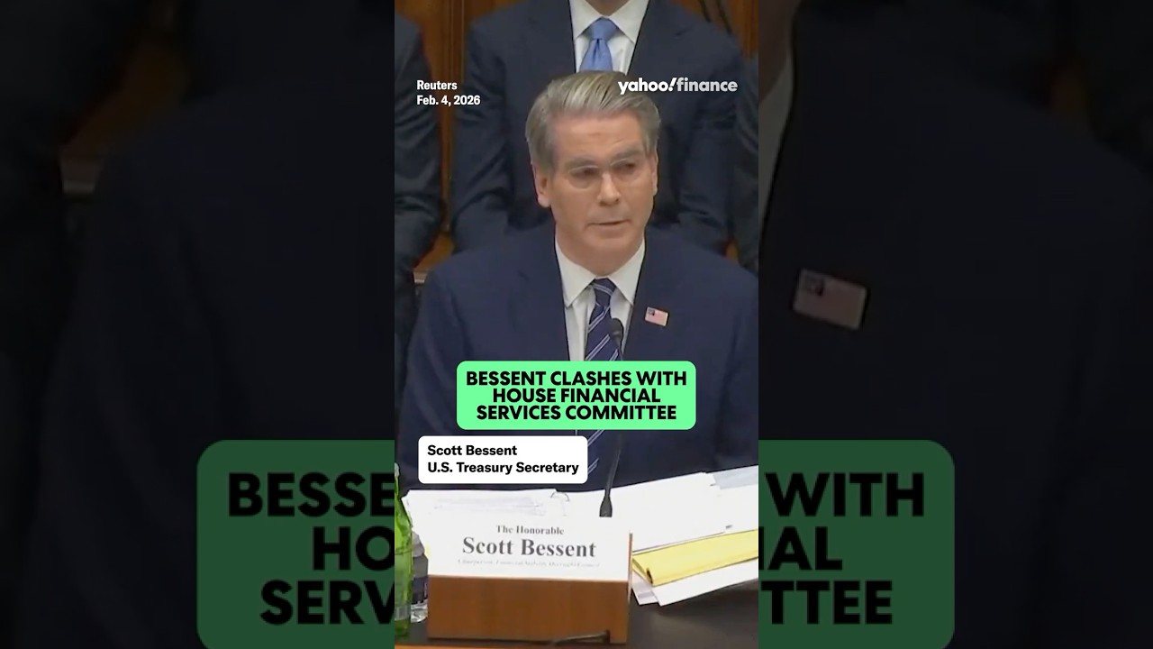 Watch Treasury Secretary Bessent clash with the US House Financial Services Committee.