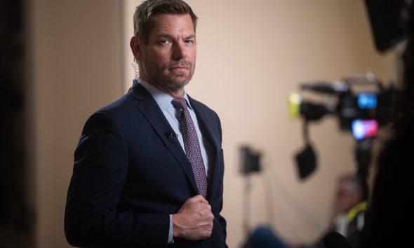 A dozen battleground Dems send Swalwell’s campaign donations to charity