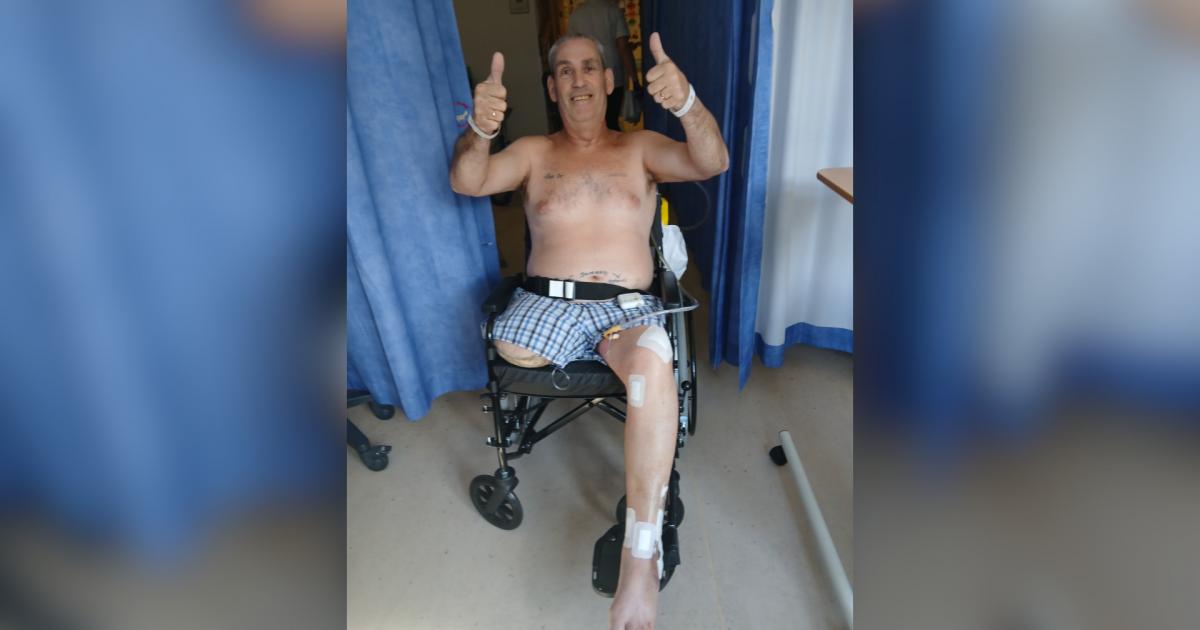 Stockton grandad lost leg after forklift ran over him at work