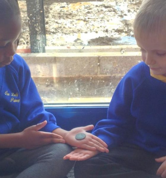 1928 penny buried in County Durham discovered by pupils