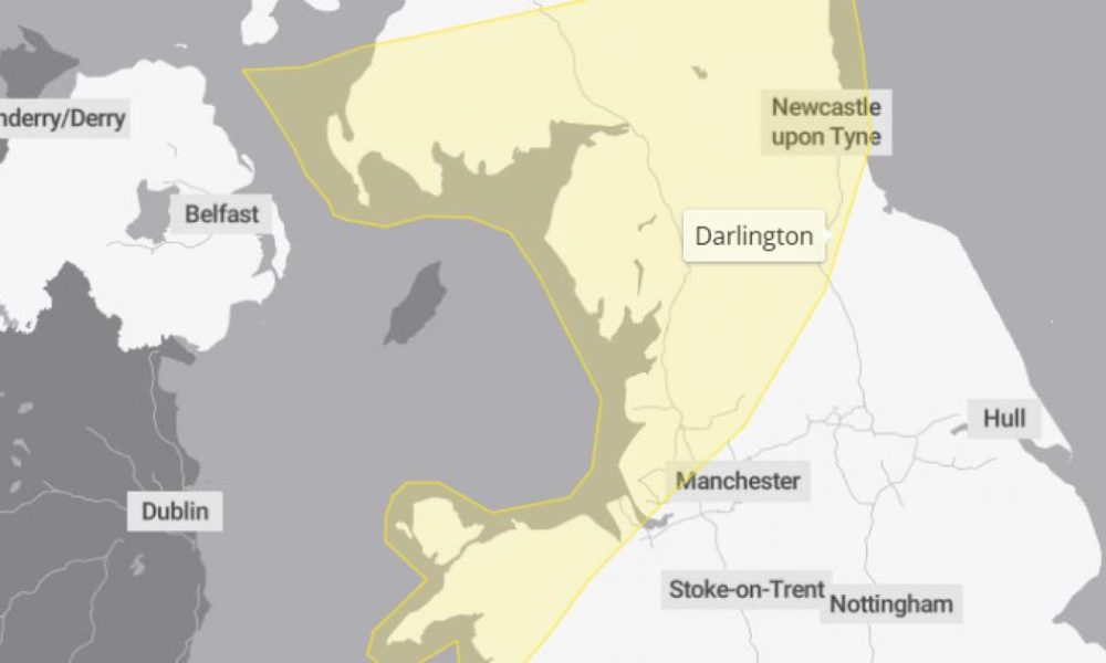 Met Office extended Storm Dave yellow weather warning