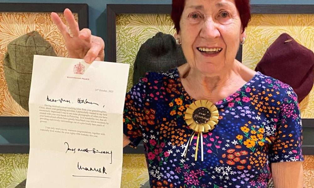 Royal recognition for resident's gardening at Mickle Hill