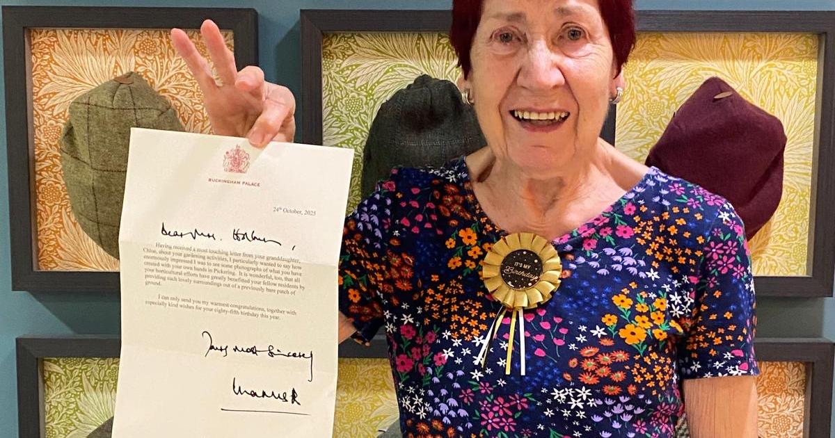 Royal recognition for resident's gardening at Mickle Hill