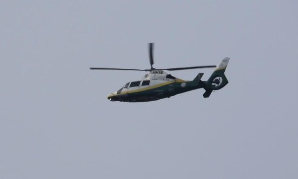 Air ambulance attend Aldam street, Darlington crash