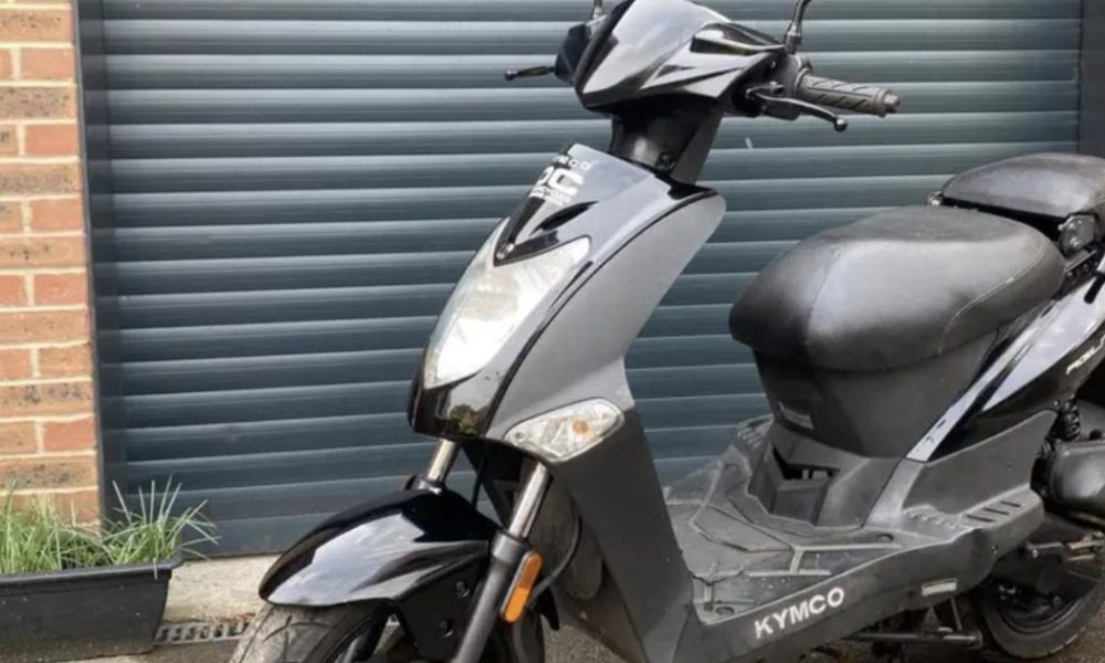 Black Kymco Agility 50 moped stolen Esplanade Car Park, York