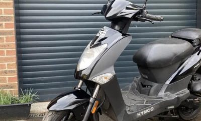 Black Kymco Agility 50 moped stolen Esplanade Car Park, York
