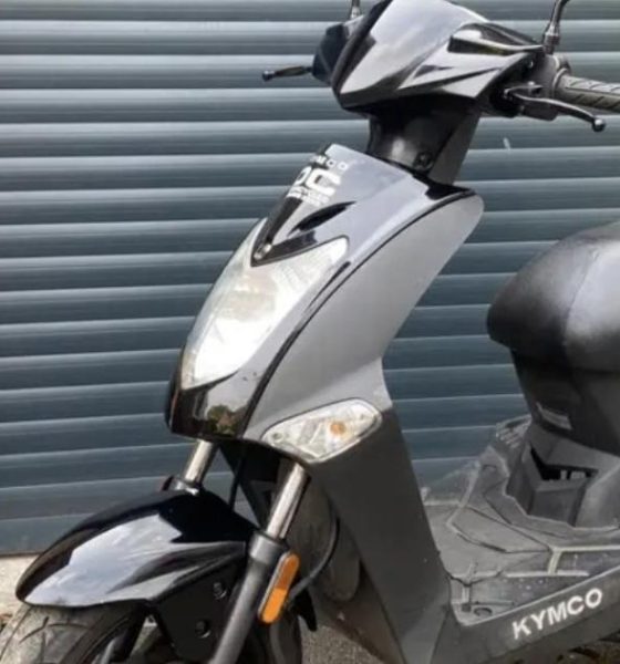 Black Kymco Agility 50 moped stolen Esplanade Car Park, York