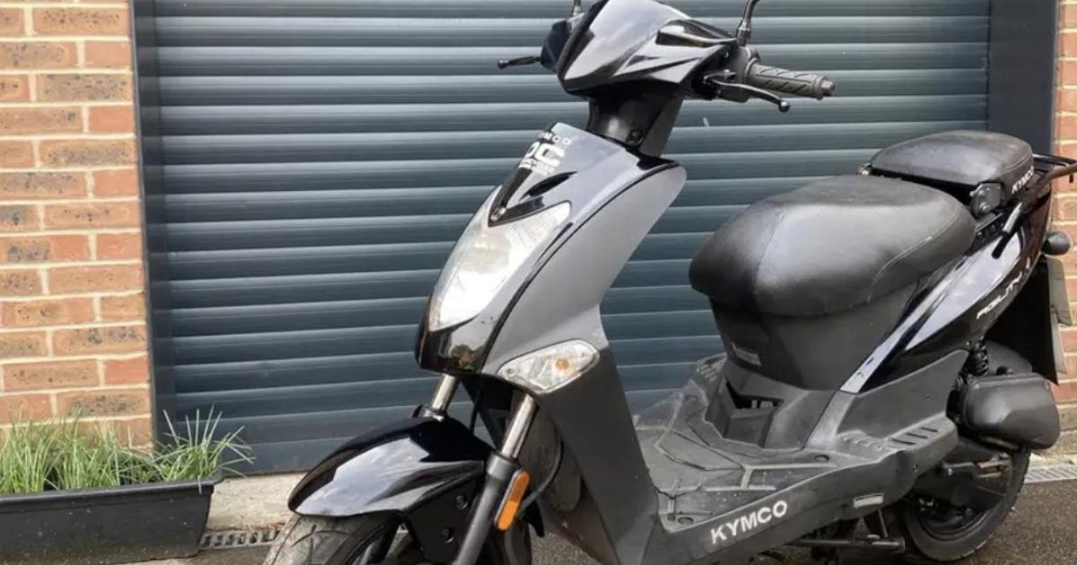 Black Kymco Agility 50 moped stolen Esplanade Car Park, York