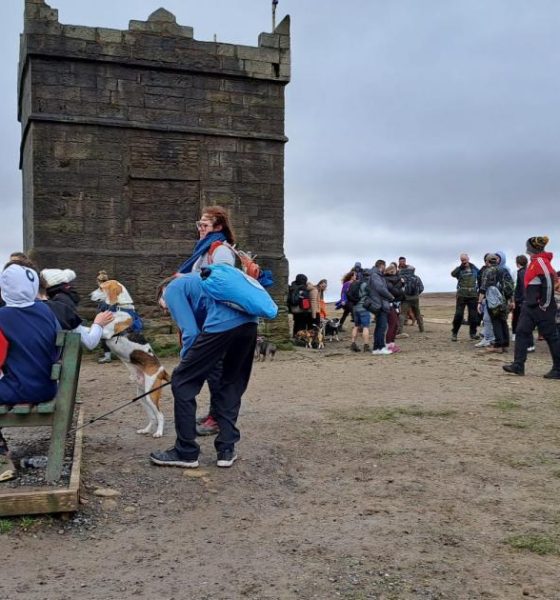 The Good Friday Rivington Pike walk attracts hundreds