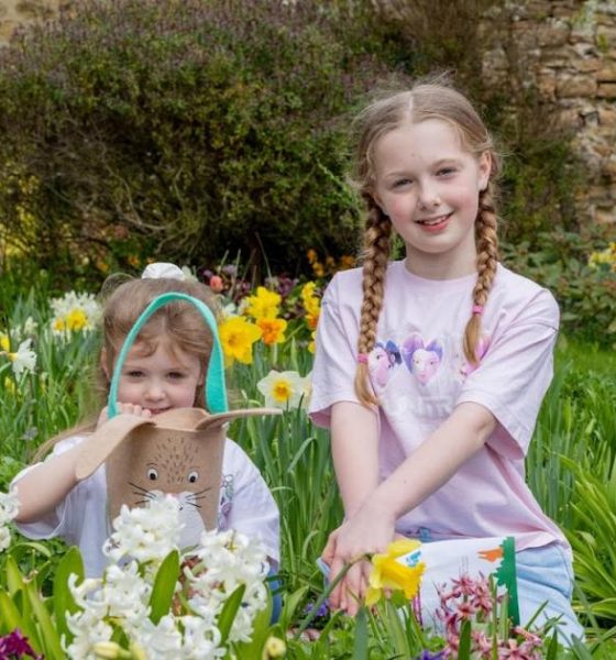 Pictures of family Easter garden trail at Crook Hall Gardens