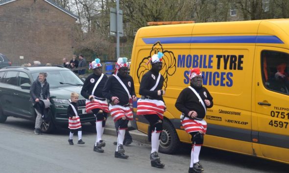 Britannia Coconut Dancers perform in Easter Saturday event