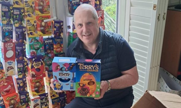 I am Reusable food bank bumper Easter egg delivery