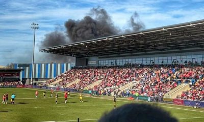Smoke seen above York LNER stadium after reported fire