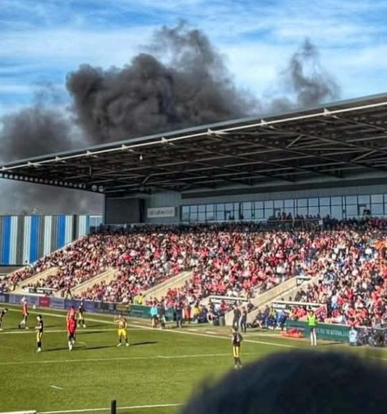 Smoke seen above York LNER stadium after reported fire