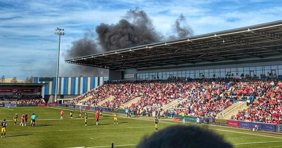 Smoke seen above York LNER stadium after reported fire
