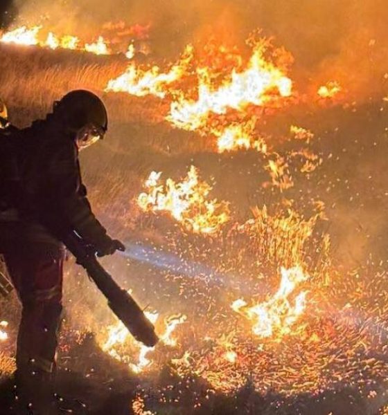 Photos of Scout Moor blaze released by fire service