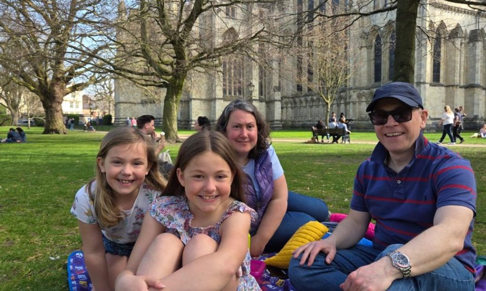 People enjoy the hottest day of the year so far in York