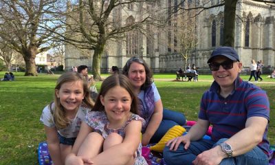 People enjoy the hottest day of the year so far in York
