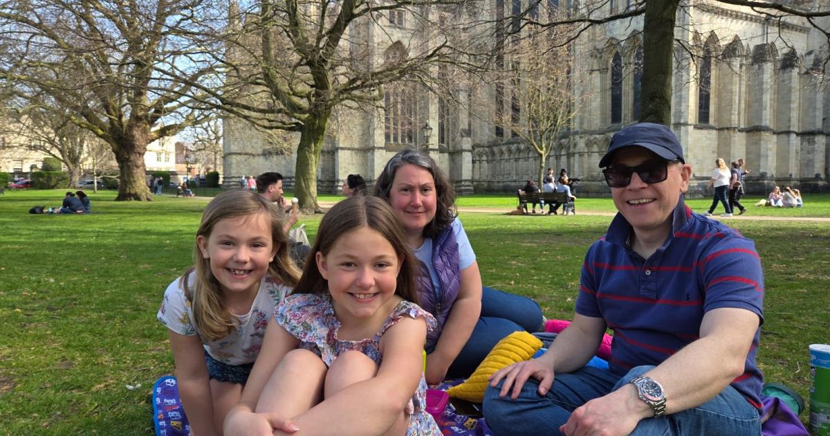 People enjoy the hottest day of the year so far in York