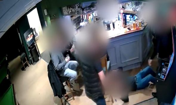 CCTV footage of incident at Radcliffe Central Snooker Club