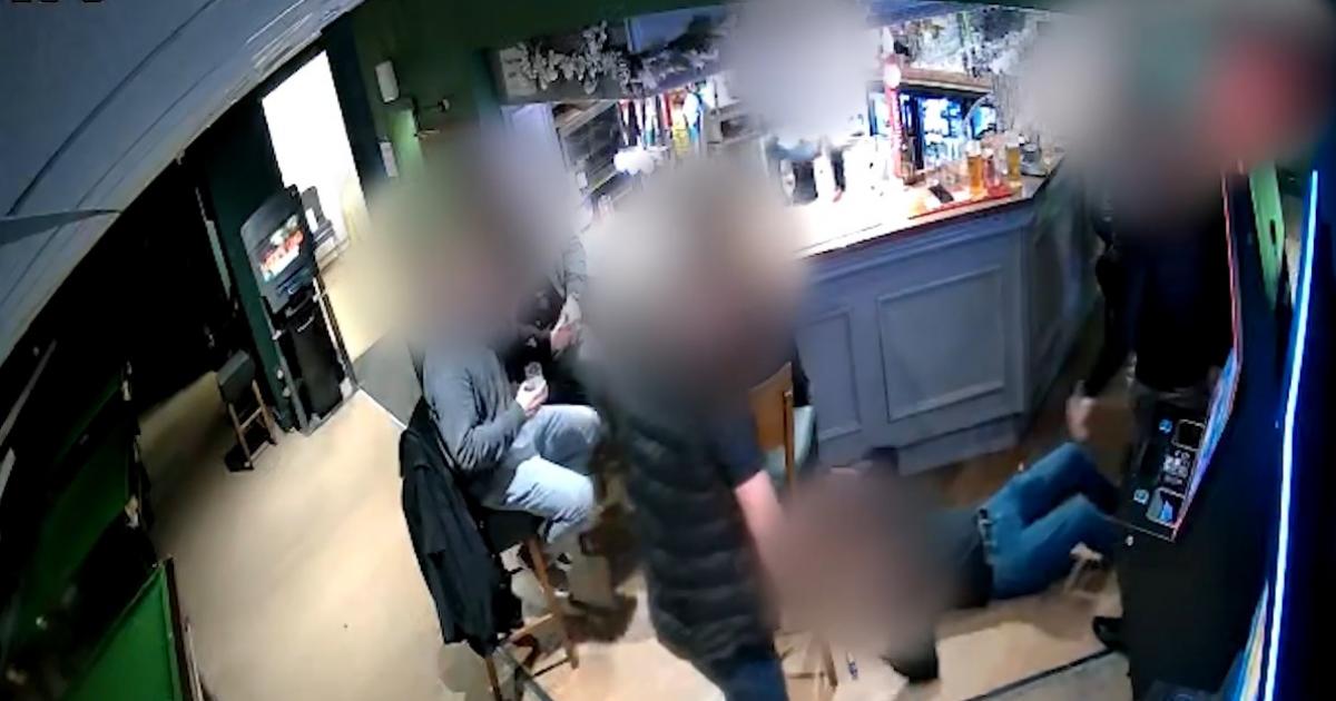 CCTV footage of incident at Radcliffe Central Snooker Club