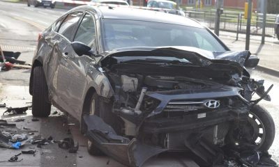 Man arrested after crash causes rush-hour disruption in Bolton