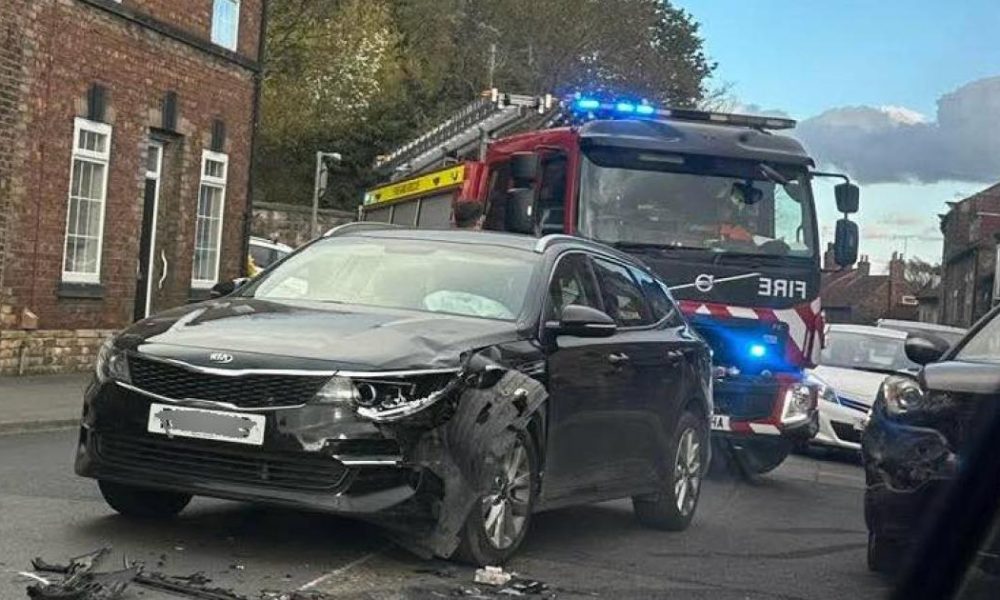 People injured after cars crash in Castlegate, Malton
