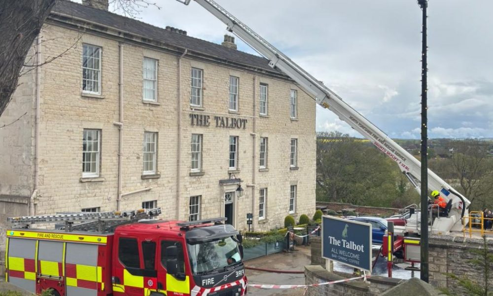 Chimney fire at Talbot hotel in Malton - crews called