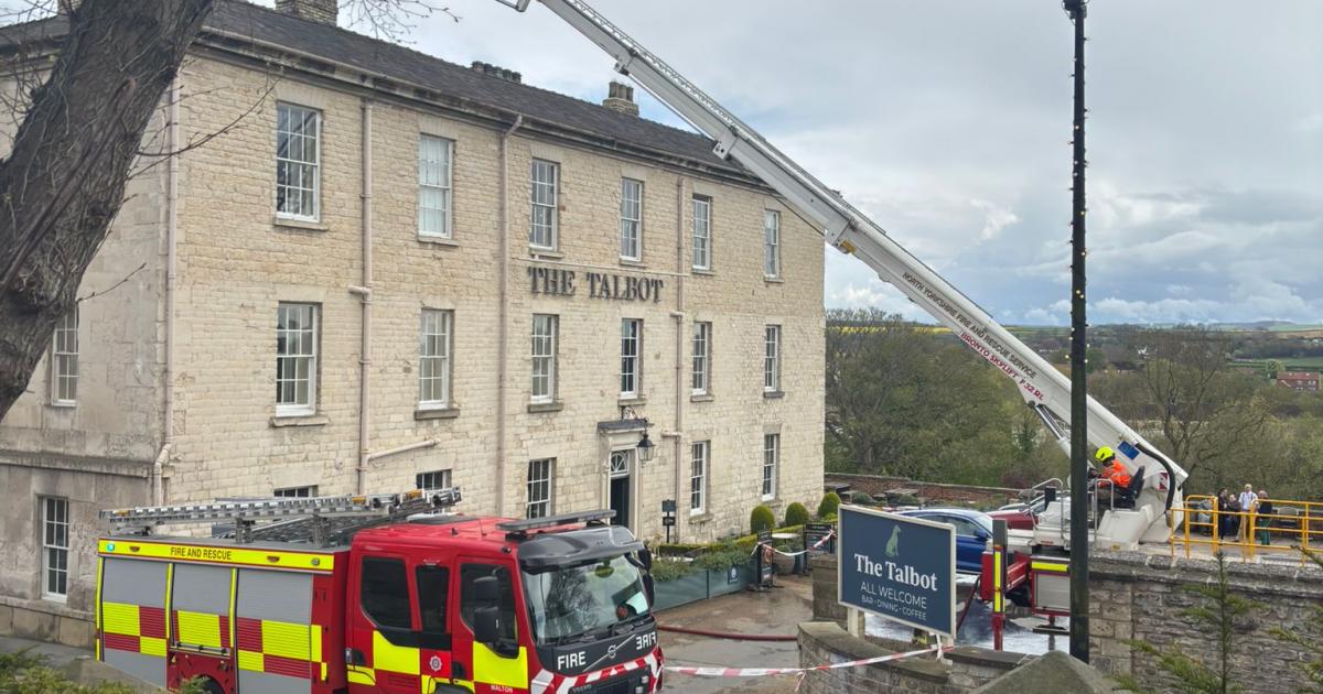 Chimney fire at Talbot hotel in Malton - crews called