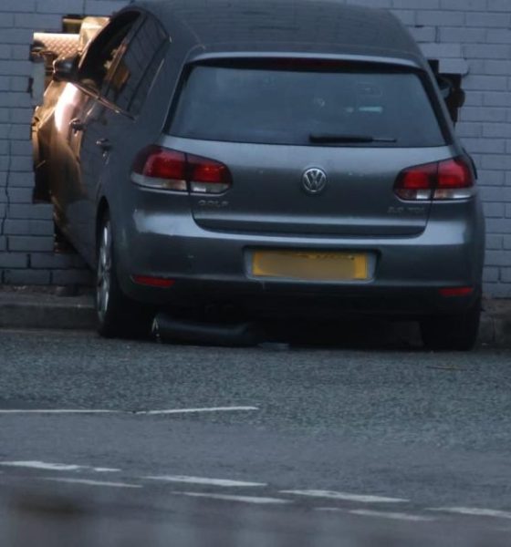 Car ploughs into JD Gym in Bury as two injured and driver arrested