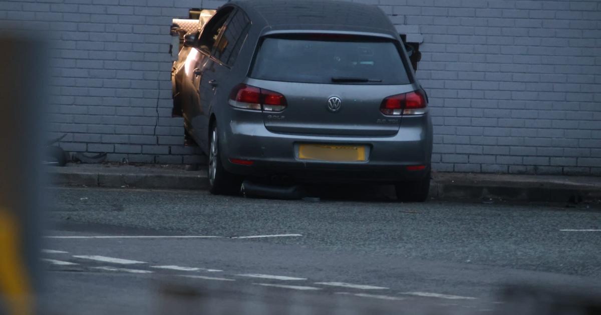 Car ploughs into JD Gym in Bury as two injured and driver arrested