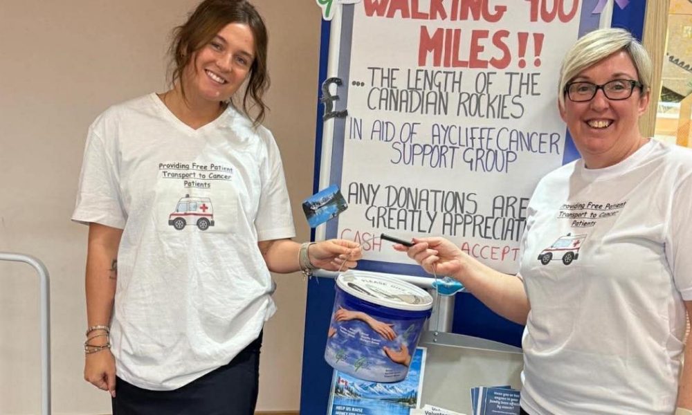 Hays Travel Bishop Auckland trekking Rockies for charity